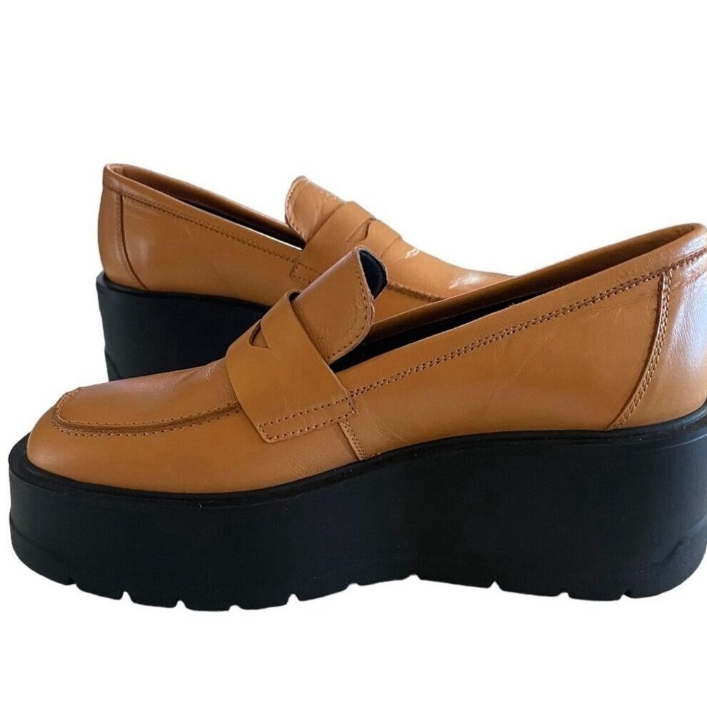 Free People Nico Platform Loafers Womens Size 37 Brown Casual Shoes Boho Y2K 90s